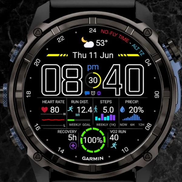 Neon Pulse watch face